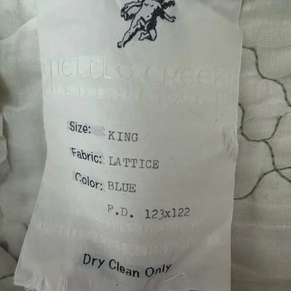 Vintage 1970’s Nettle Creek Lattice King Quilt - Picture 4 of 4